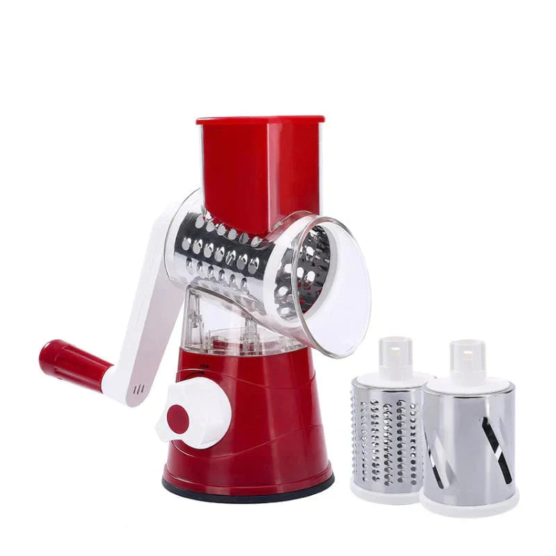 MultiGrate™ 3 in 1 Rotary Cheese Grater Vegetable Slicer