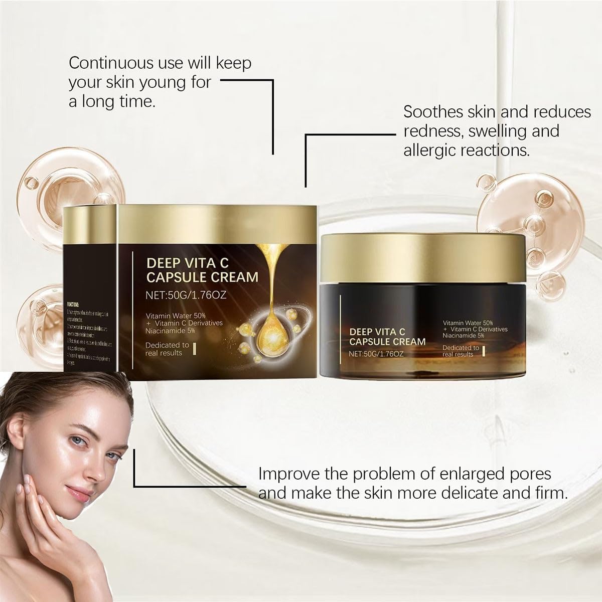 Briller™ - Visible glow and hydrated skin Vitamin C Capsule Cream