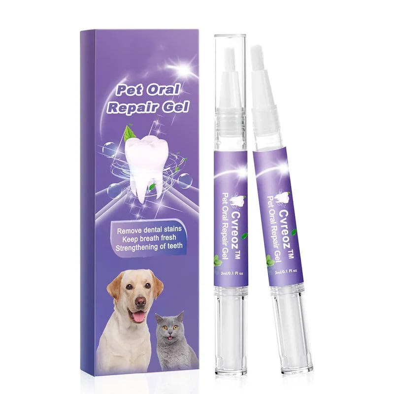 Pet Oral Care Gel | Teeth Brightening Pen for Dogs & Cats