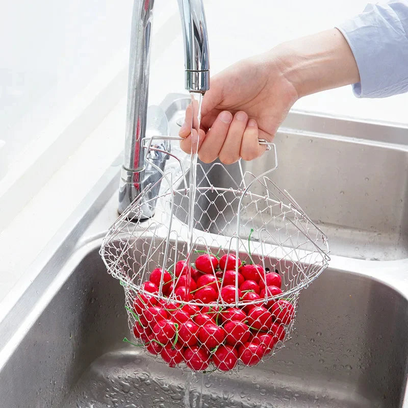 FryFlex™ - Multifunctional Foldable Fry Basket