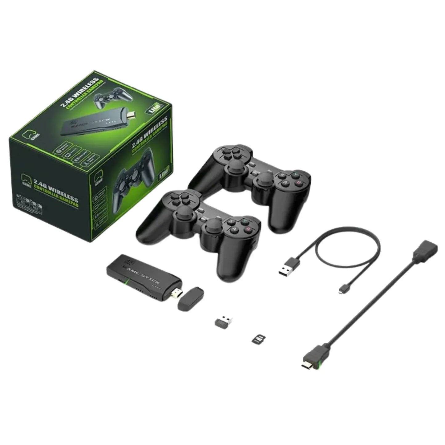 PlayPulse™ Game Sticks With Dual Wireless Controllers
