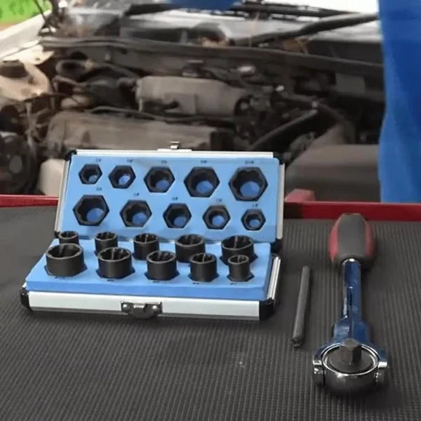 BoltMaster™ Perfect tool set for removing worn, rounded and rusted bolts and nuts