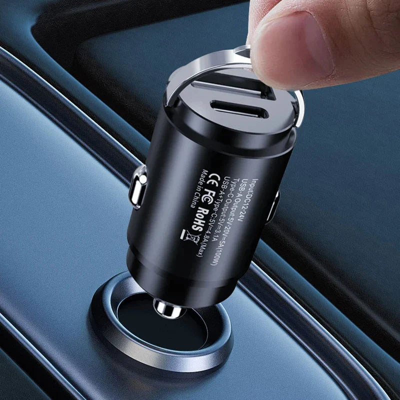 FlexiCar™ - Multi Compatible 100W Fast Charging Car Charger