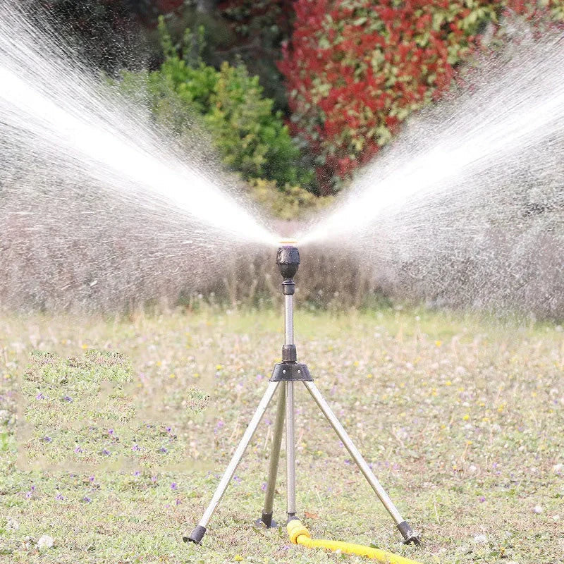 SpinSpray™ Automatic Rotating Tripod Sprinkler