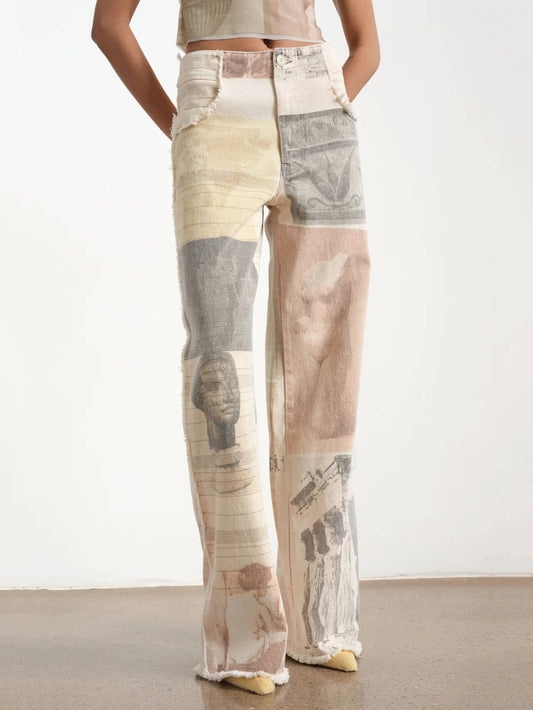 MusePrint™ – Artistic Wide-Leg Jeans