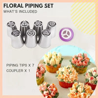 Floral Piping (8 Piece Set)