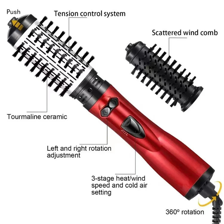 AirGlam™ 3-in-1 Hot Air Styler and Rotating Hair Dryer