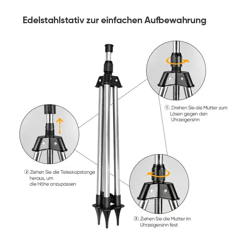 SpinSpray™ Automatic Rotating Tripod Sprinkler