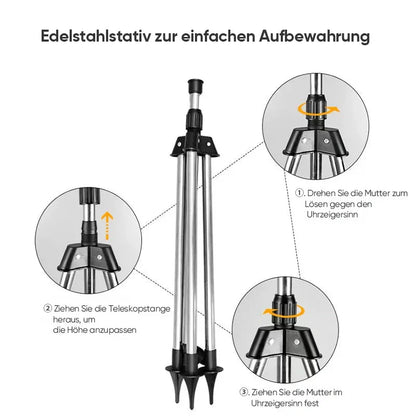 SpinSpray™ Automatic Rotating Tripod Sprinkler