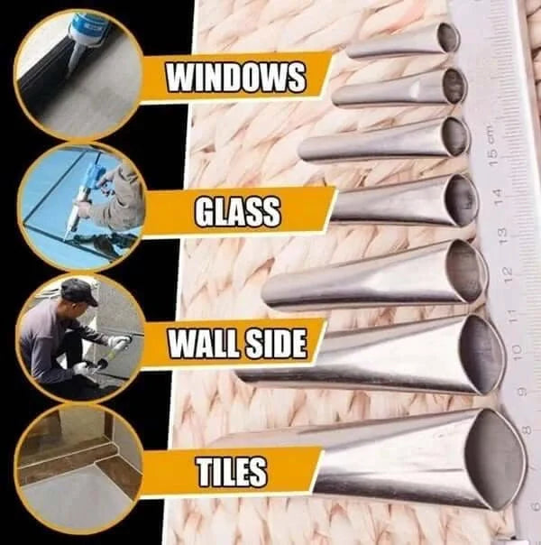 (Version 1) SealMate™ Reusable Caulking Nozzle Applicator Finishing Tool