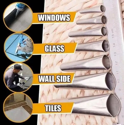 (Version 1) SealMate™ Reusable Caulking Nozzle Applicator Finishing Tool