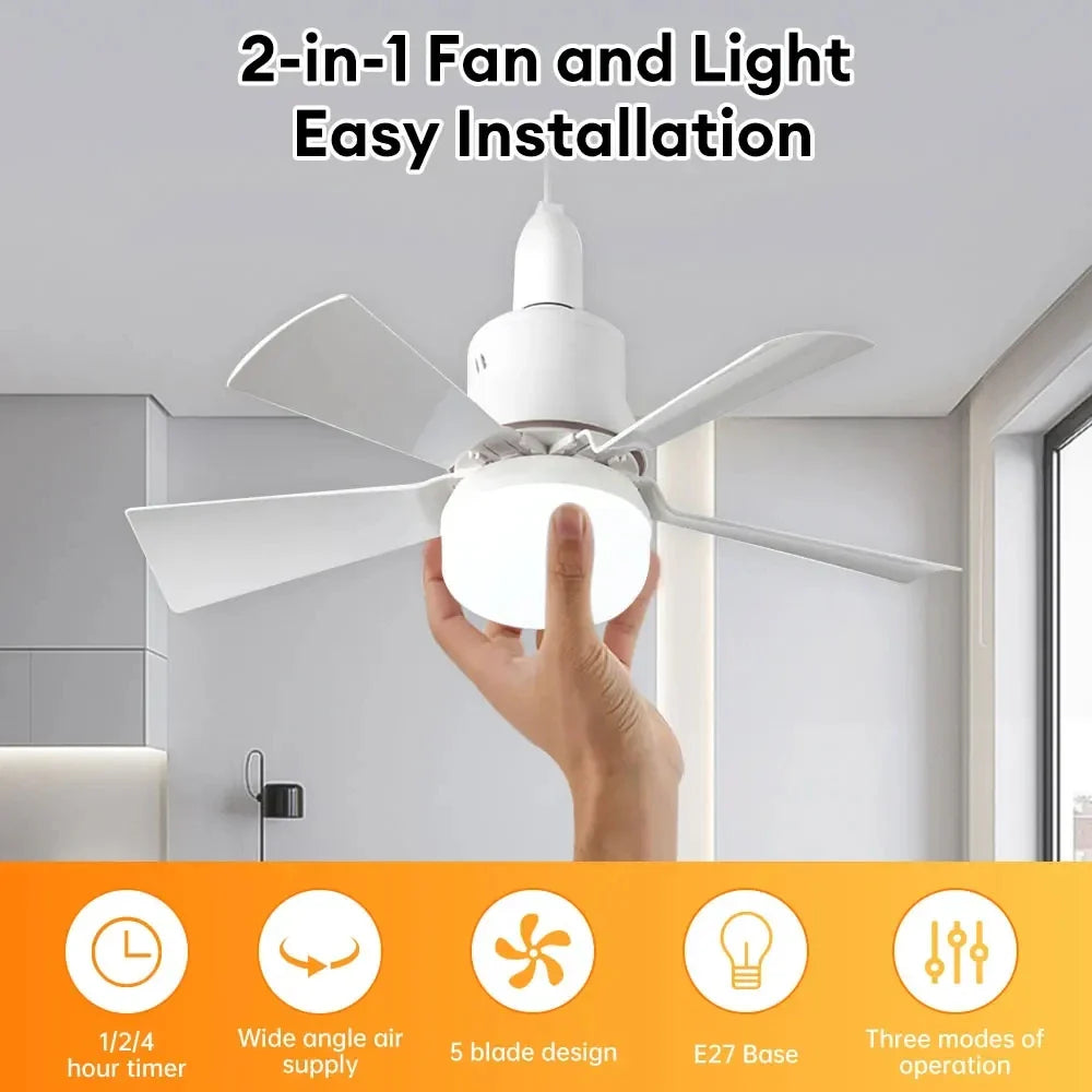 Arctic™ - Bright Cool Ceiling Socket Fan & Light