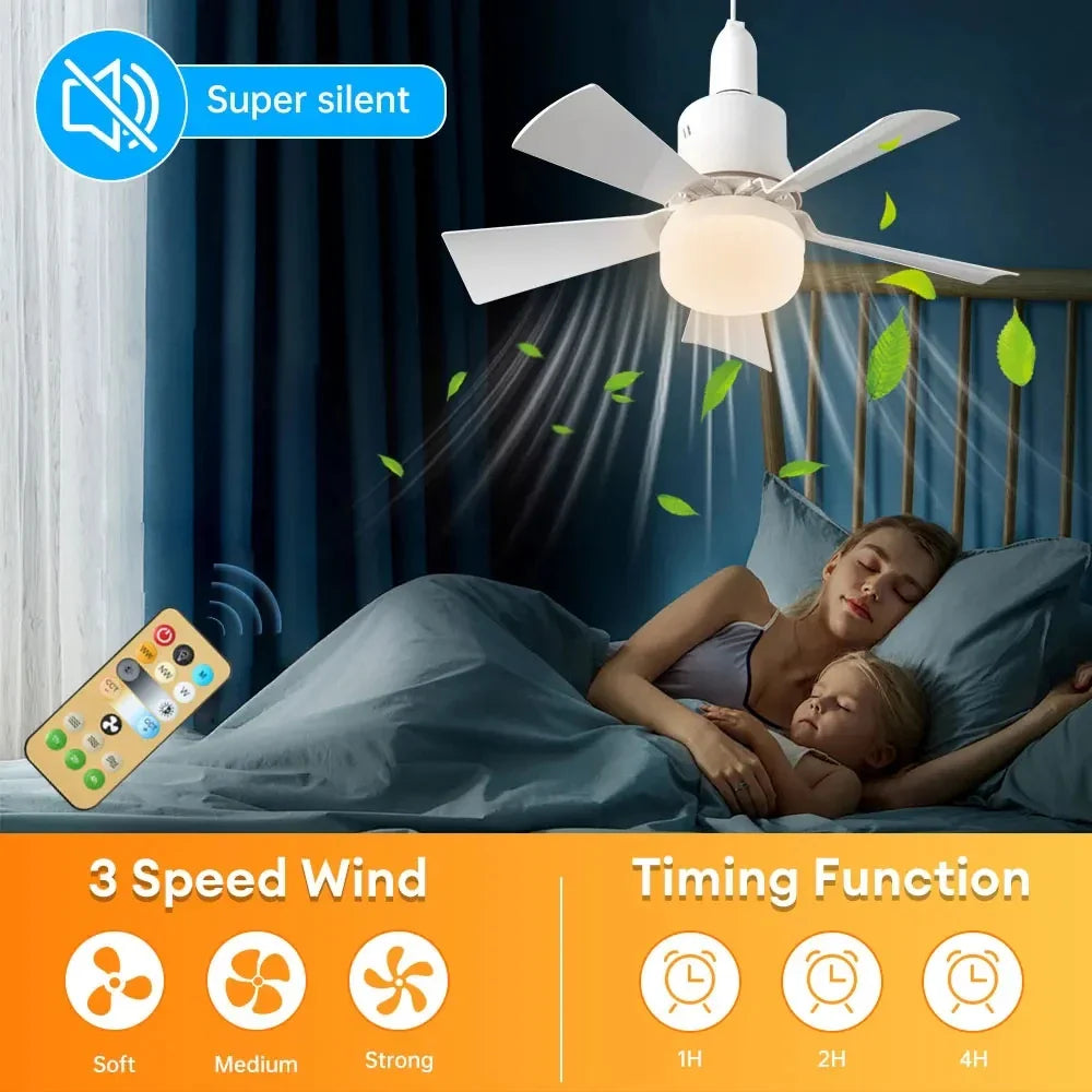 Arctic™ - Bright Cool Ceiling Socket Fan & Light