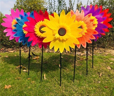 Suncharm™ Colorful Sunflower Windmill