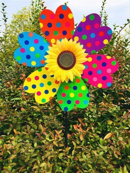 Suncharm™ Colorful Sunflower Windmill