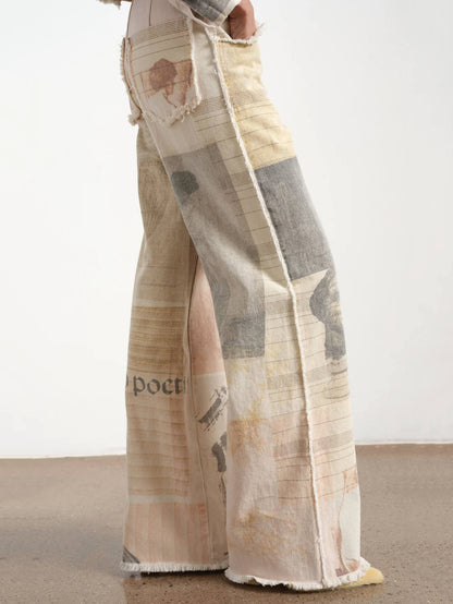 MusePrint™ – Artistic Wide-Leg Jeans