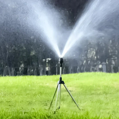 SpinSpray™ Automatic Rotating Tripod Sprinkler