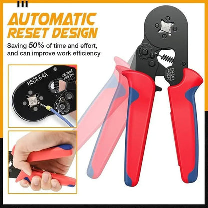 CrimpTech™ Ratchet Tubular Terminal Wire Crimpers Set