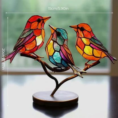 Birds on Branches™ Stained Glass Ornament