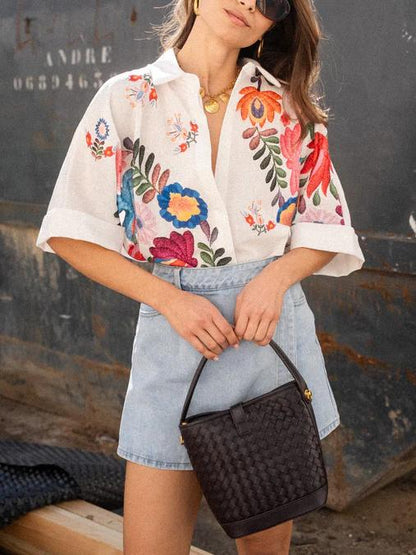 FleurFit™- Boho Shirt Top