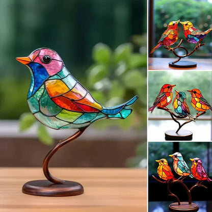 Birds on Branches™ Stained Glass Ornament