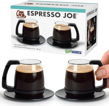 Caedrea Diner-Style 20 oz Borosilicate Glass Coffee Pot Mug – Spill-Proof Silicone Lid, Retro Gag Gift for Coffee Lovers