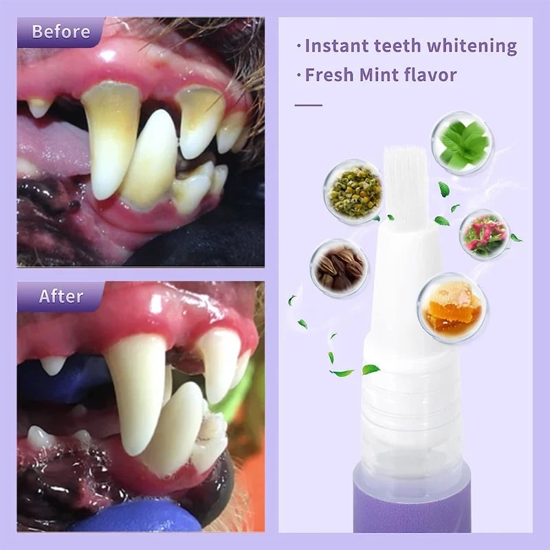 Pet Oral Care Gel | Teeth Brightening Pen for Dogs & Cats