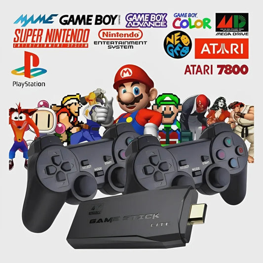 PlayPulse™ Game Sticks With Dual Wireless Controllers
