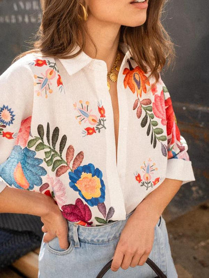 FleurFit™- Boho Shirt Top