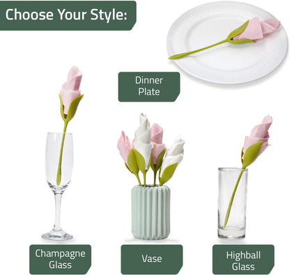 Florence™ - Roll Napkins into Elegant Flowers (2 Pcs)