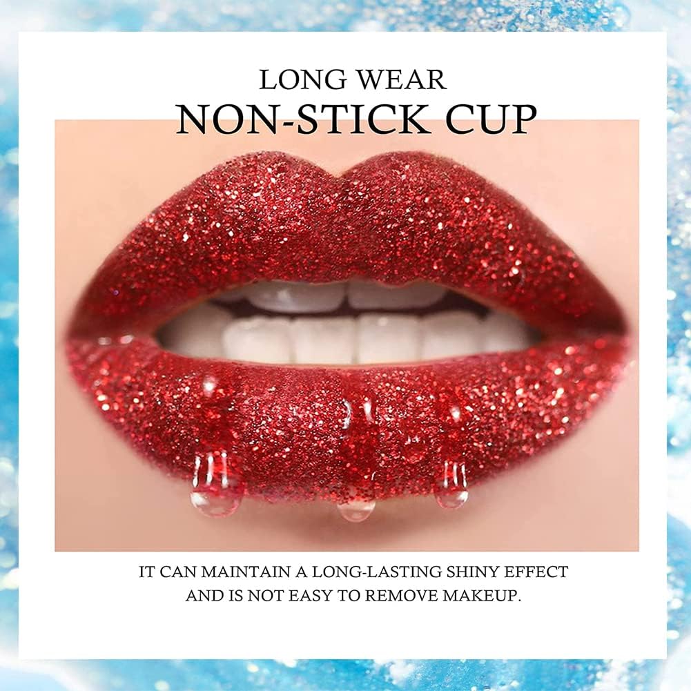 10 Pcs Glitter Lipstick Diamond Gloss Set