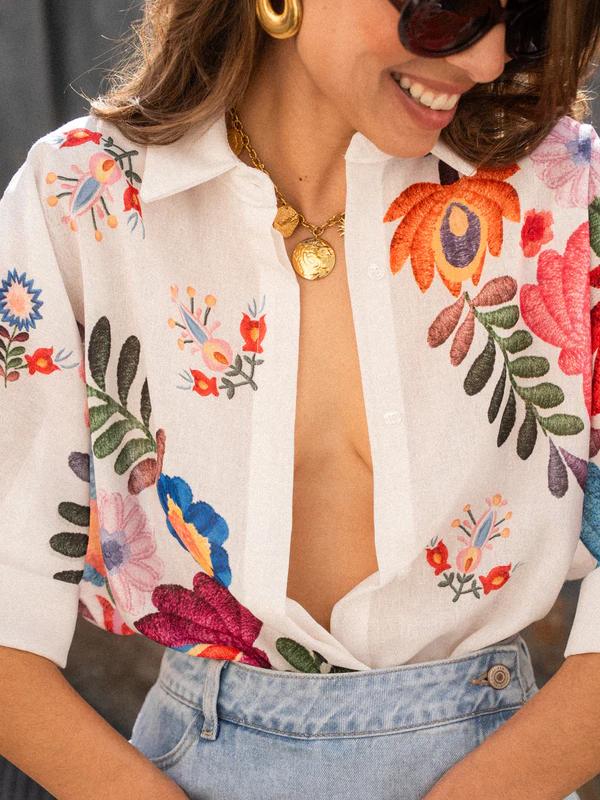 FleurFit™- Boho Shirt Top