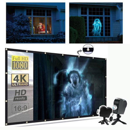 Holiday Window Projector | 12 Animated Movies for Halloween & Christmas