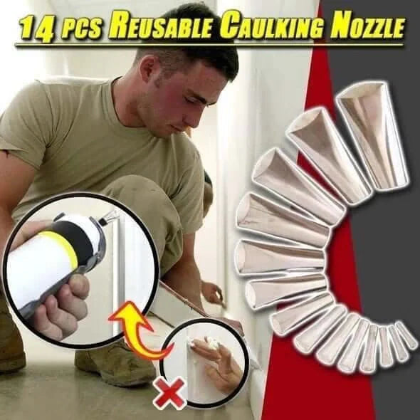 (Version 1) SealMate™ Reusable Caulking Nozzle Applicator Finishing Tool