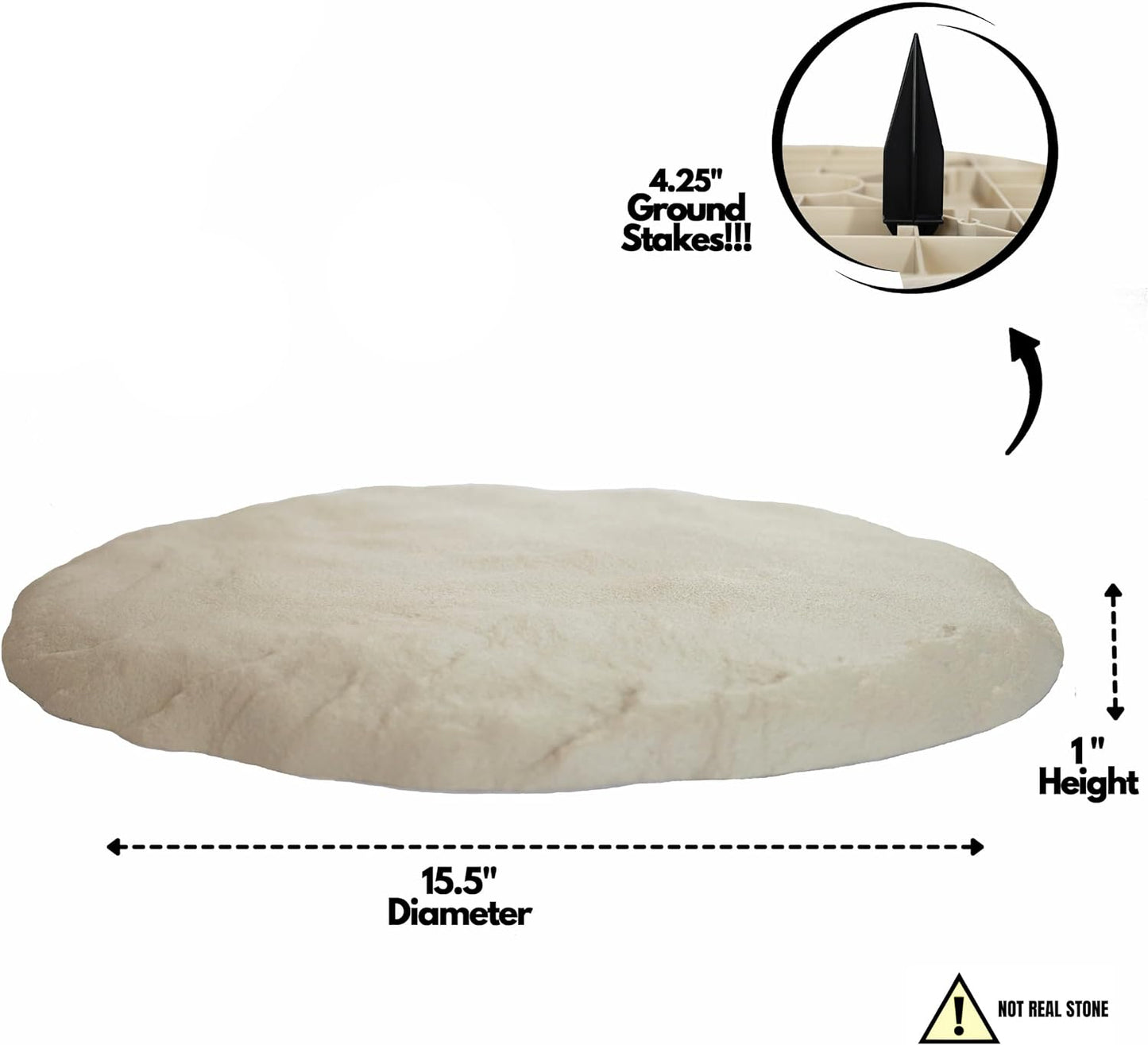 Faux™ - Real Looking Stepping Stones & Landscape Edging for Lawn & Garden