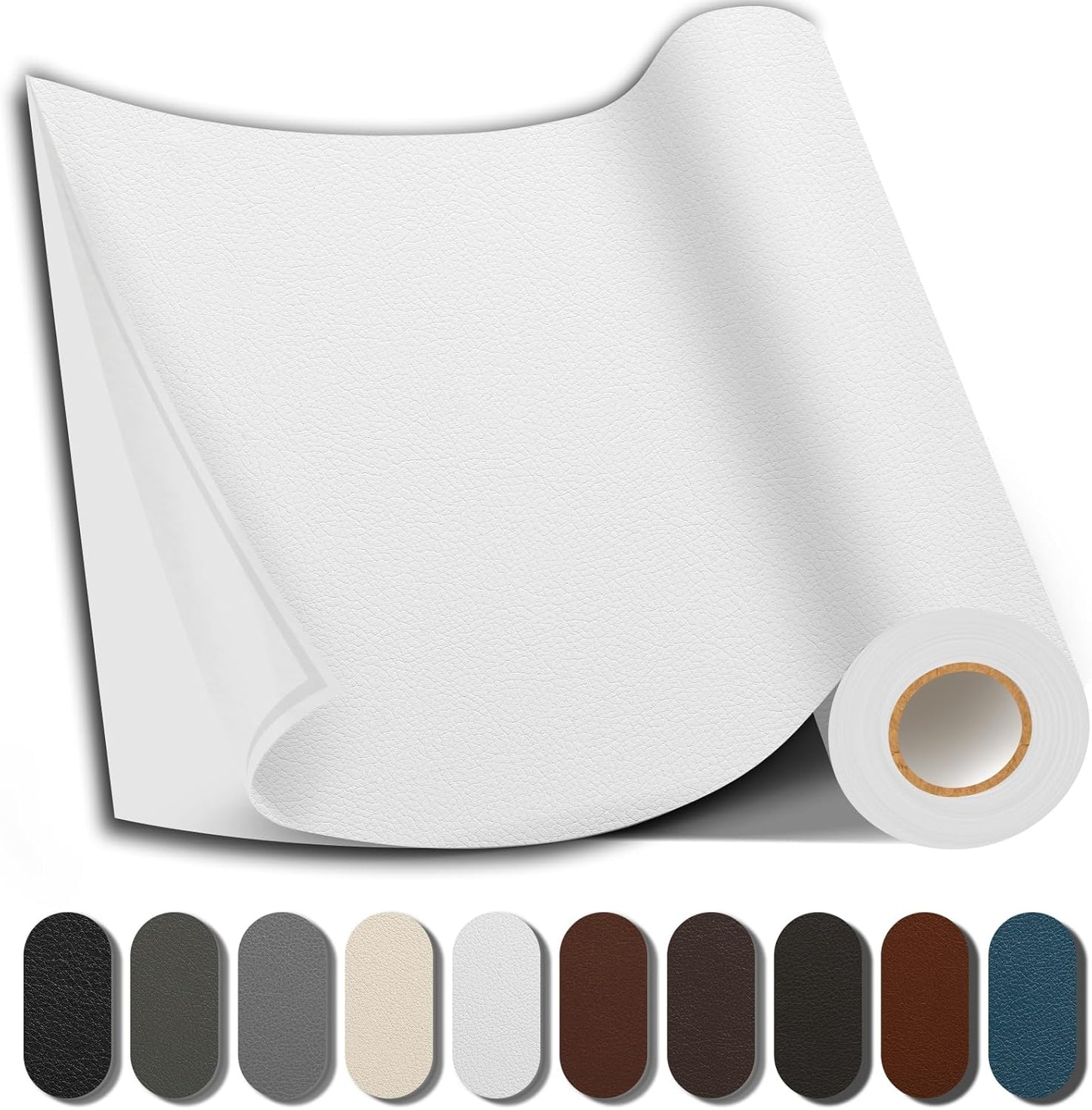 Caedrea Leather Repair Patch – 17x79" Self-Adhesive Waterproof Vinyl Patch for Couch, Furniture, Car Seats & Cabinets, Durable DIY Fix