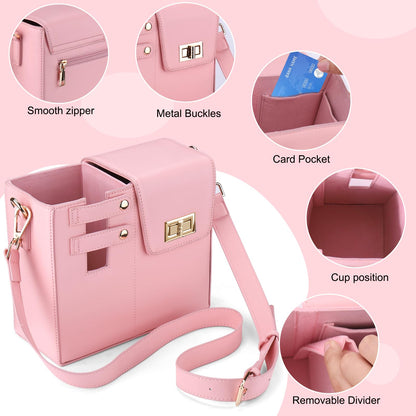 Crossbody Bag with Sports Water Bottle Holder For Women