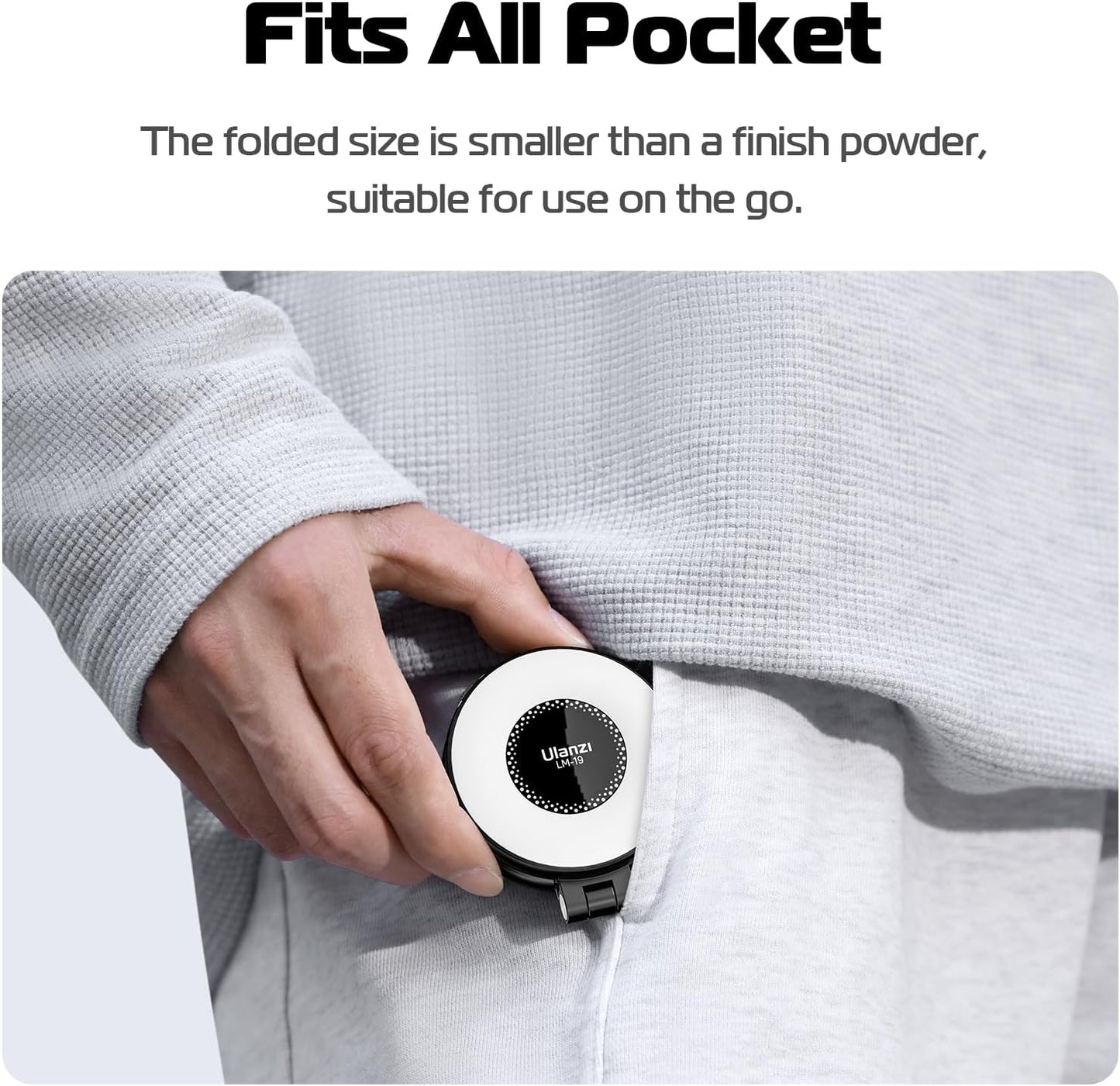 Caedrea Magnetic Selfie Light – LED Ring Light with MagSafe, Adjustable Brightness, Clip & Sticky Ring Included, Perfect for Selfies, TikTok & Video Calls