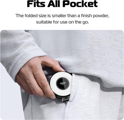 Caedrea Magnetic Selfie Light – LED Ring Light with MagSafe, Adjustable Brightness, Clip & Sticky Ring Included, Perfect for Selfies, TikTok & Video Calls