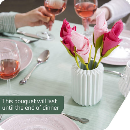 Florence™ - Roll Napkins into Elegant Flowers (2 Pcs)