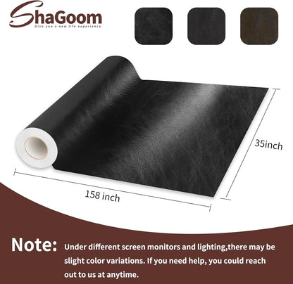 Caedrea Leather Repair Patch – 17x79" Self-Adhesive Waterproof Vinyl Patch for Couch, Furniture, Car Seats & Cabinets, Durable DIY Fix