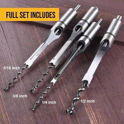 DrillMort™ Hollow Chisel Mortise Drill Tool