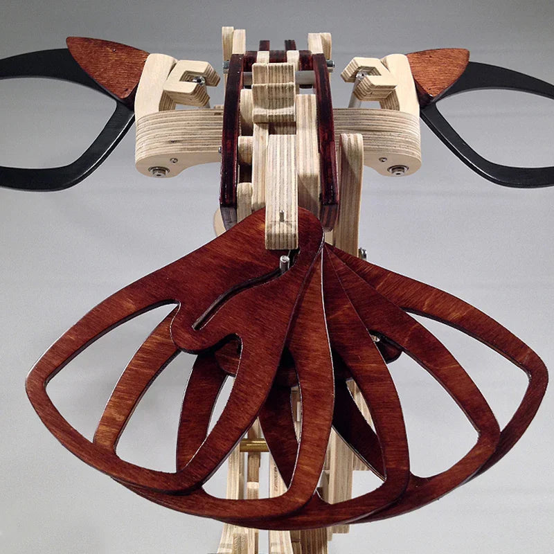 FlutterWood™ Kinetic Sculpture - Handcrafted Wooden Hummingbird in Motion