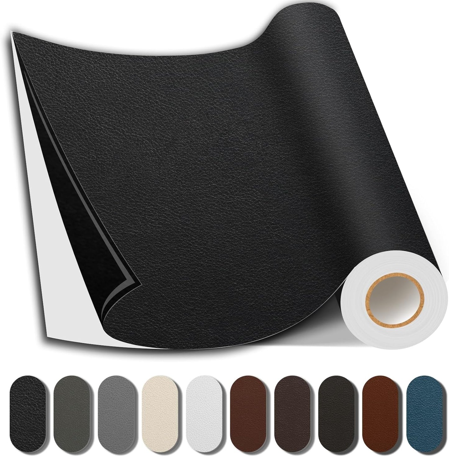 Caedrea Leather Repair Patch – 17x79" Self-Adhesive Waterproof Vinyl Patch for Couch, Furniture, Car Seats & Cabinets, Durable DIY Fix