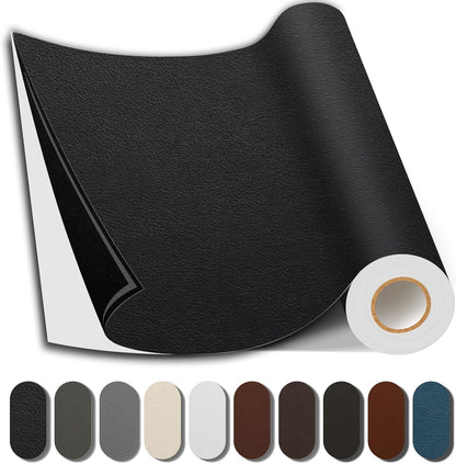Caedrea Leather Repair Patch – 17x79" Self-Adhesive Waterproof Vinyl Patch for Couch, Furniture, Car Seats & Cabinets, Durable DIY Fix