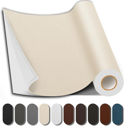 Caedrea Leather Repair Patch – 17x79" Self-Adhesive Waterproof Vinyl Patch for Couch, Furniture, Car Seats & Cabinets, Durable DIY Fix