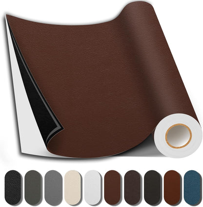 Caedrea Leather Repair Patch – 17x79" Self-Adhesive Waterproof Vinyl Patch for Couch, Furniture, Car Seats & Cabinets, Durable DIY Fix