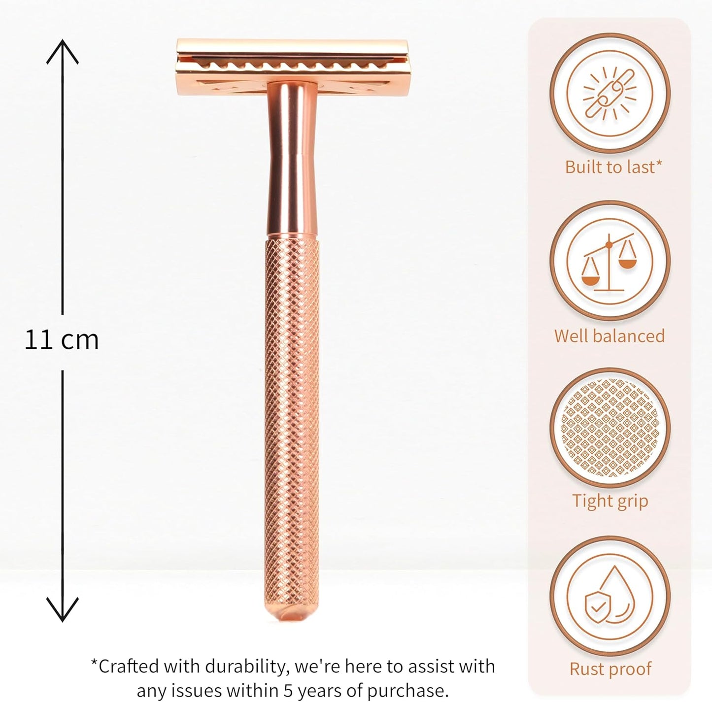 Cardi™ Safety Razor + Free 10 Premium Blades