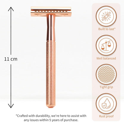 Cardi™ Safety Razor + Free 10 Premium Blades
