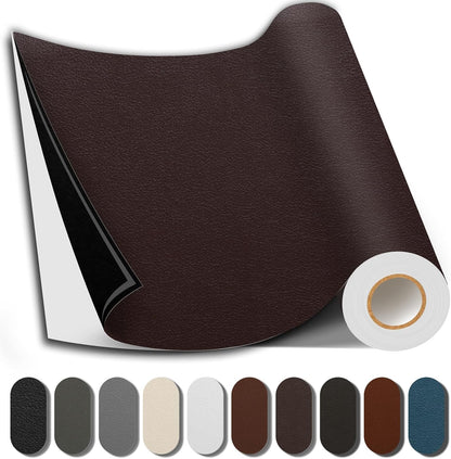 Caedrea Leather Repair Patch – 17x79" Self-Adhesive Waterproof Vinyl Patch for Couch, Furniture, Car Seats & Cabinets, Durable DIY Fix